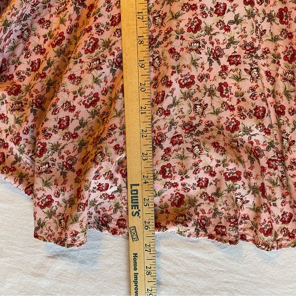 Xhilaration Floral Spaghetti Strap Pink Flutter Sundress - Size Medium - Picture 9 of 11
